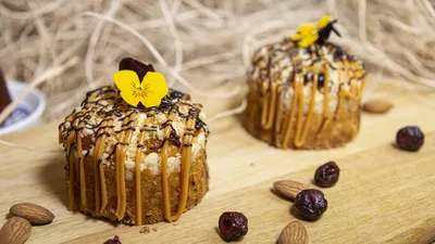 Kayısılı Bademli Vegan Tart Kek